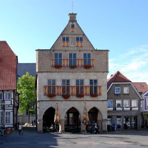 Rathaus und Markt in Werne